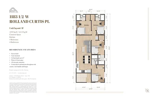 Floor plan 1183 1-2 Rolland Curtis Pl