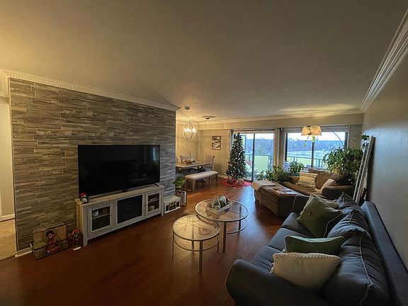 living-room facing east. view of nyc and Hackensack.