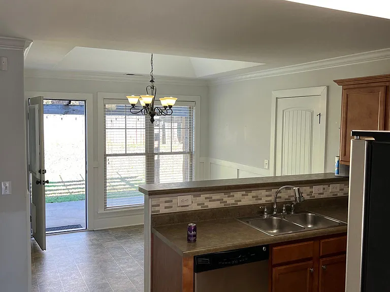 Kitchen view from living room.