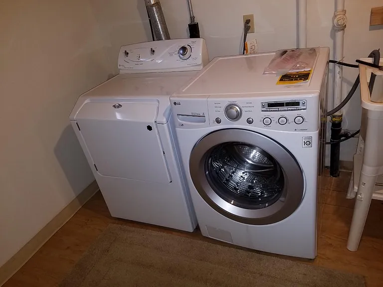 In unit new washer and dryer.