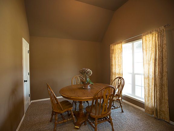 Dining Room has High Ceiling