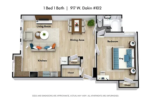 Floor plan 1 Bed