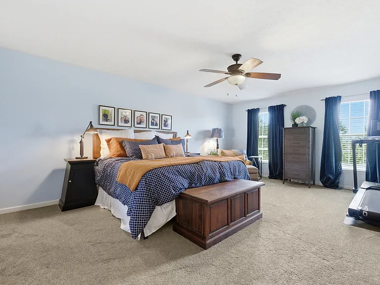Primary Bedroom on the 2nd floor. Includes a Walk-in Closet and Ensuite Full Bath