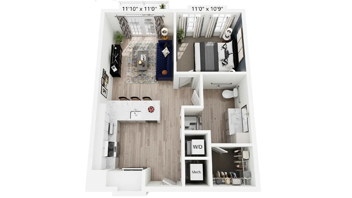 Floor plan A1-HC1