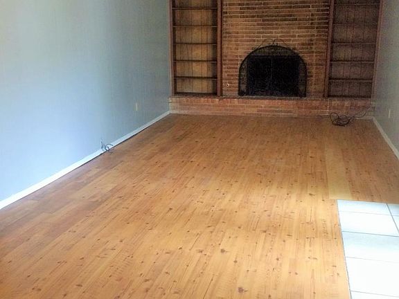 Family room with fireplace