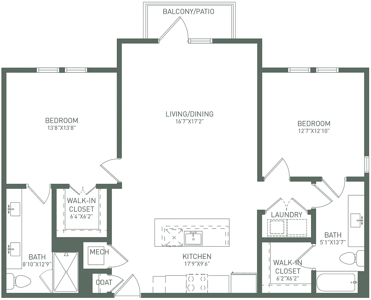 Floor plan 2X2