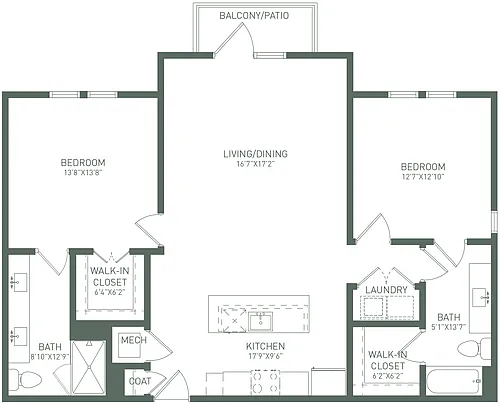 Floor plan 2X2