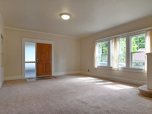 Front door in living room