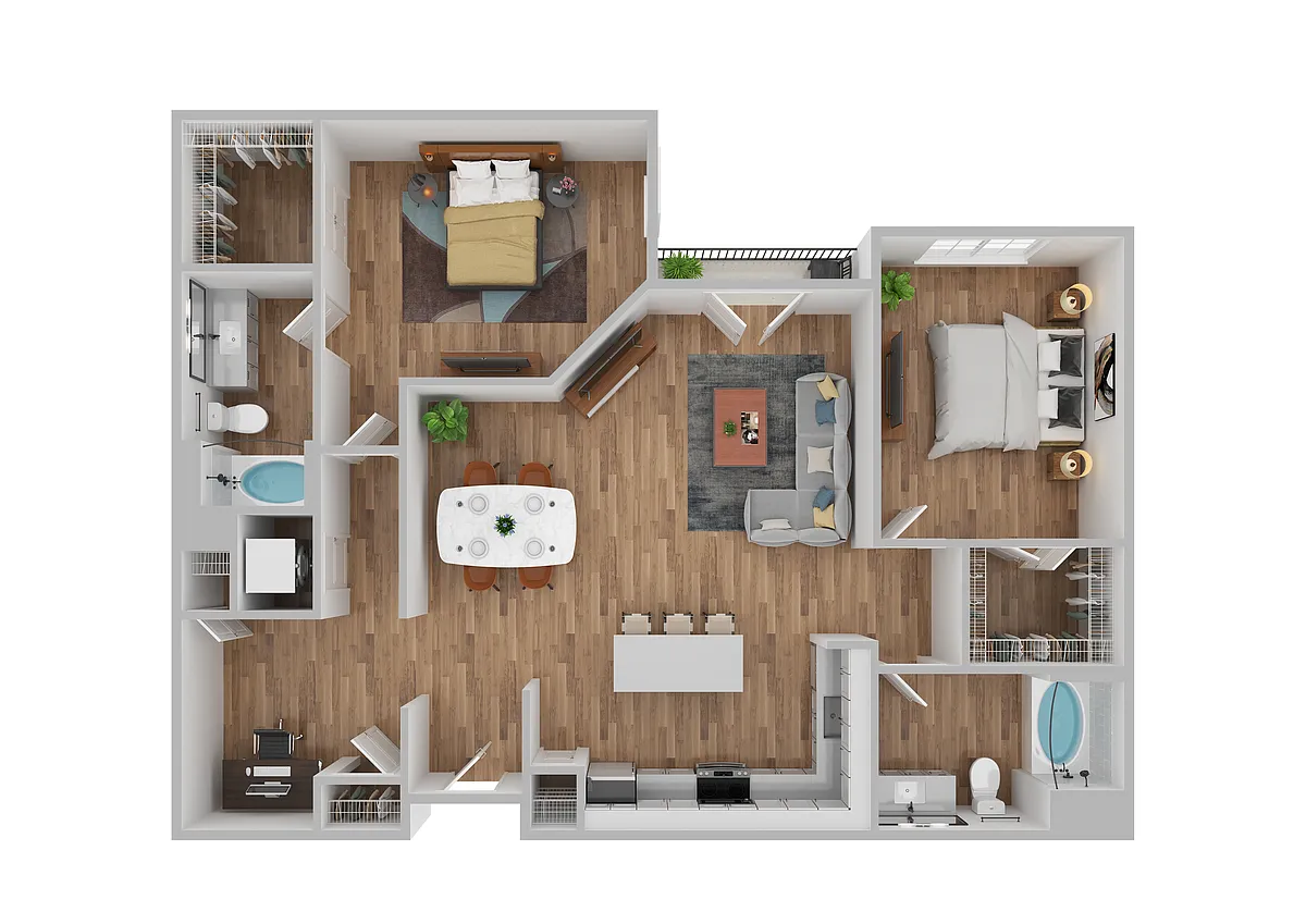 Floor plan B2E - Renovated