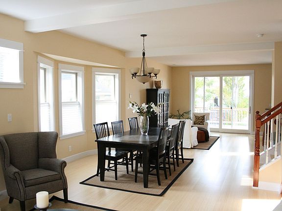 Large windows bring in lots of light