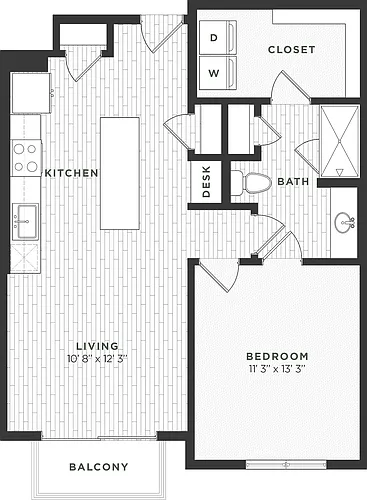 Floor plan 1B