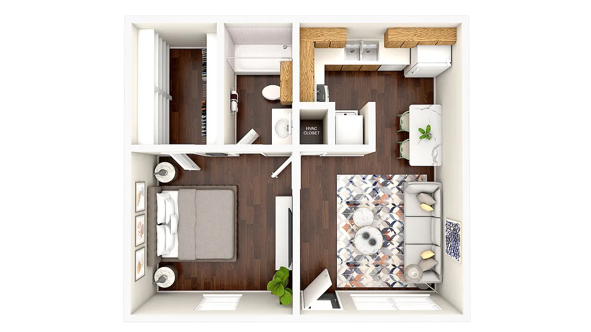 Floor plan One Bedroom