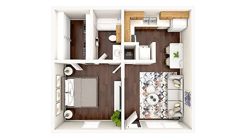 Floor plan One Bedroom
