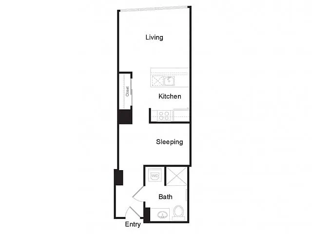 Floor plan Studio A