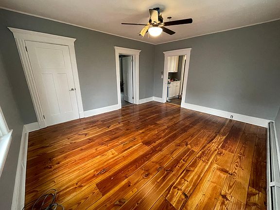 Living room with closet