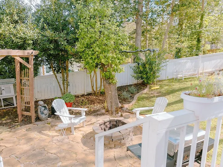 backyard fire-pit area