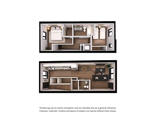 Floor plan Two Bedroom