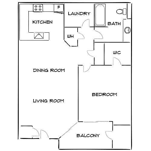 Floor plan Design 1B