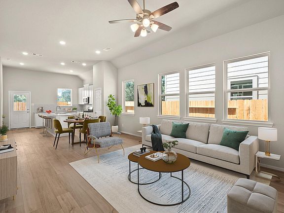 The open concept living space is perfect for entertaining.