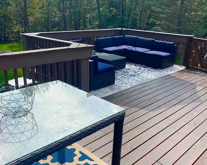 Main House Outdoor Patio Lounge and Dining Area