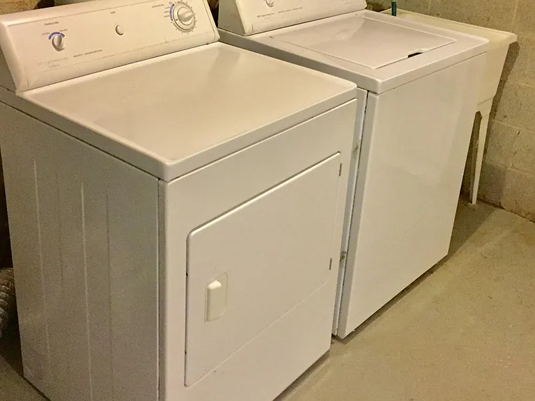 Washer & Dryer in Basement
