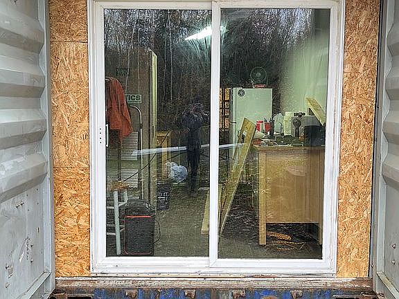 Shipping Container Entrance