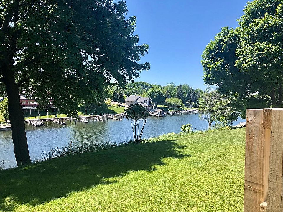 Backyard view of city marina