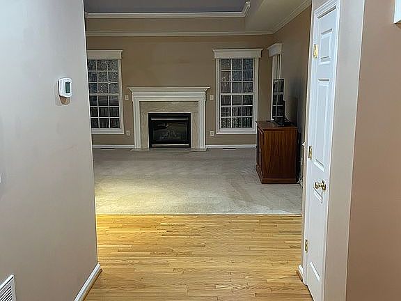 Foyer looking to family room