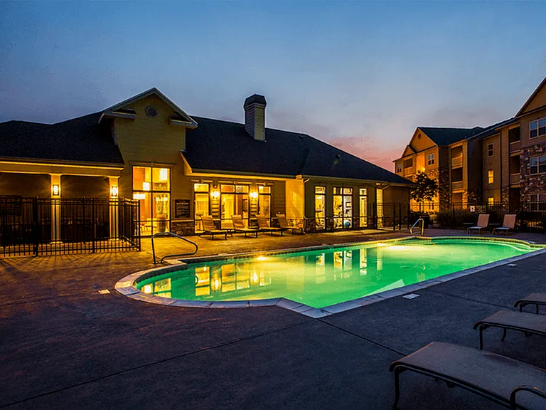 Take in the stunning nighttime view