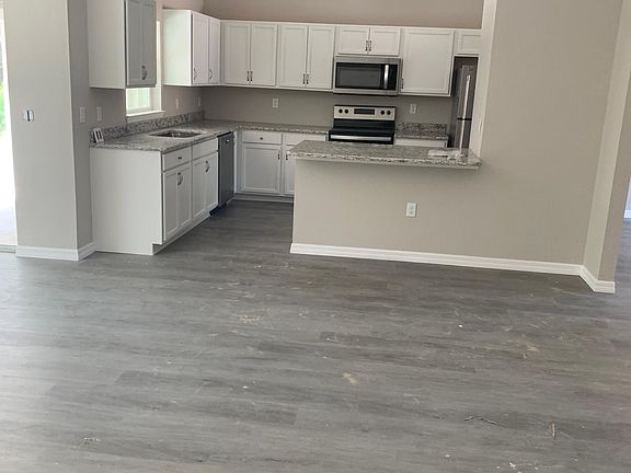 Kitchen view from the living room area