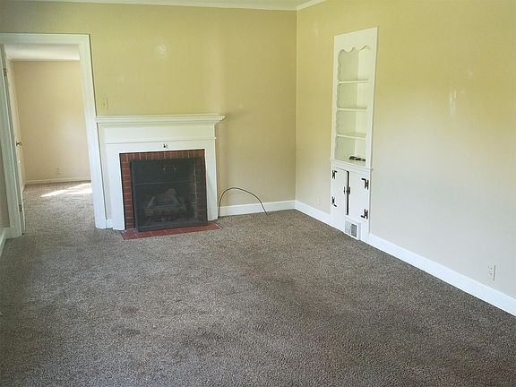 Living room with fireplace