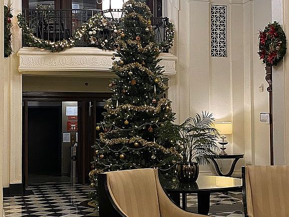 Christmas lobby