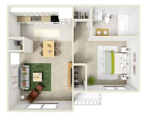 Floor plan 3pc1x1S