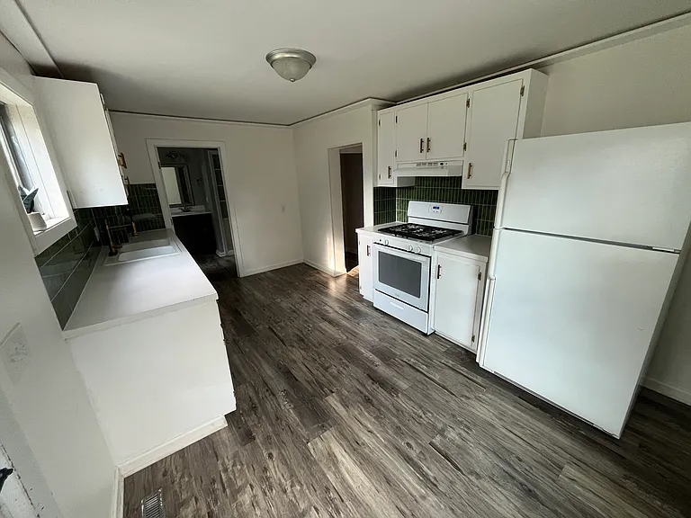 Kitchen to bathroom