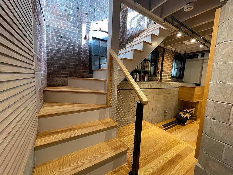 stairs down to garden level