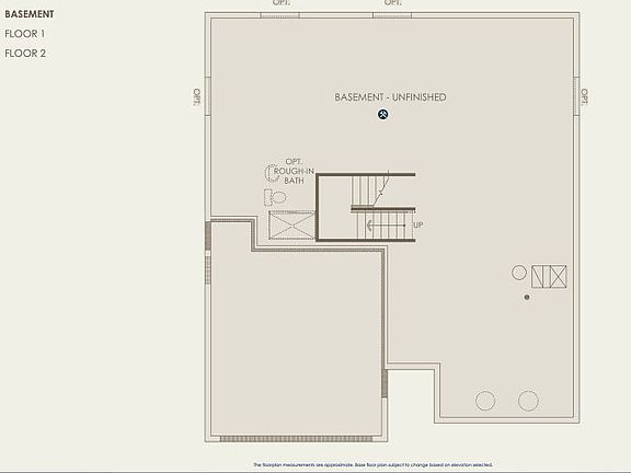 Mitchell Floor Plan, Quick Move-In Home, Basement