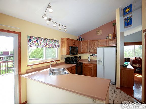 view of backyard from kitchen