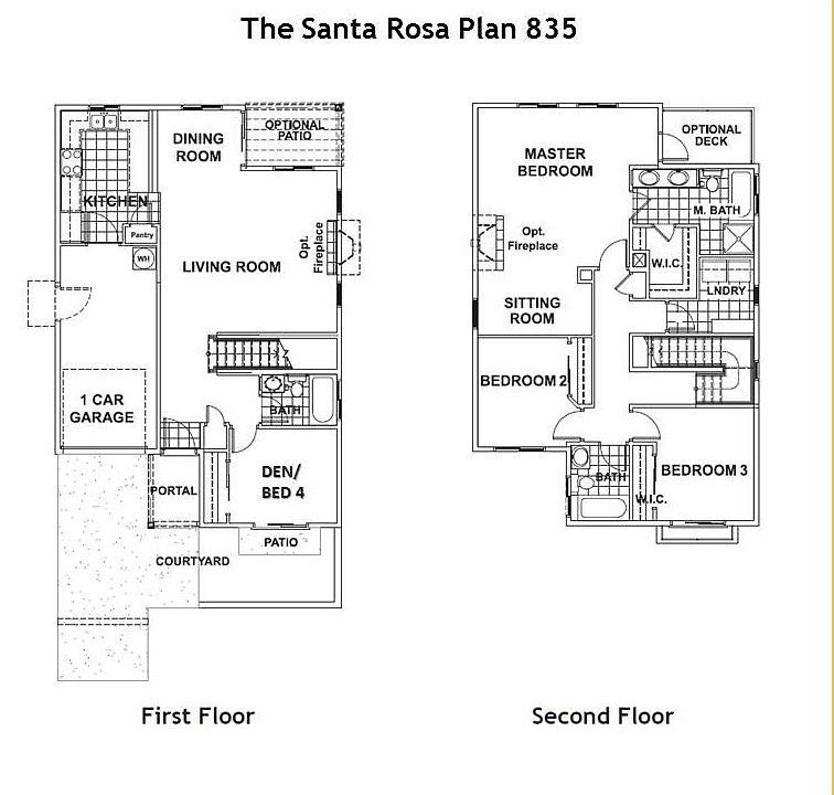 The Santa Rosa 4 bedroom plan