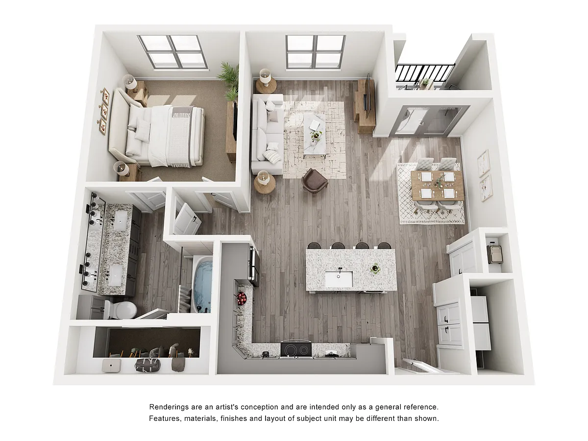 Floor plan 1B 1B