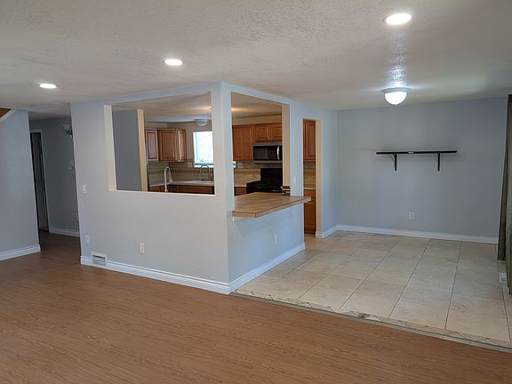 Dining room and kitchen