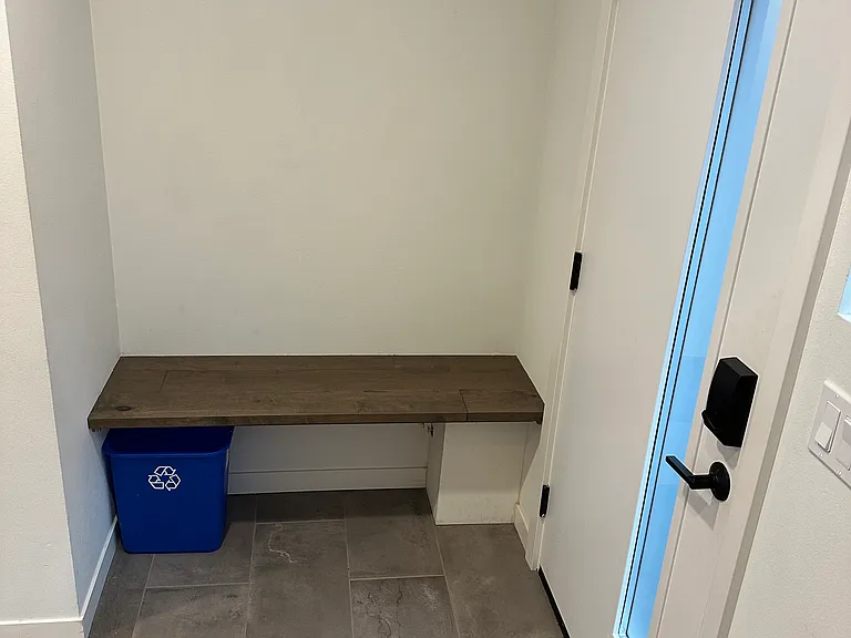 Entry with place to leave your muddy shoes.