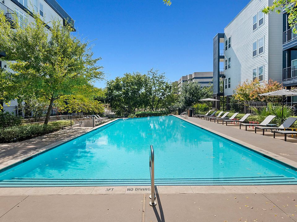 One of Two Pools at Abstract at Design District in Dallas TX, 75207