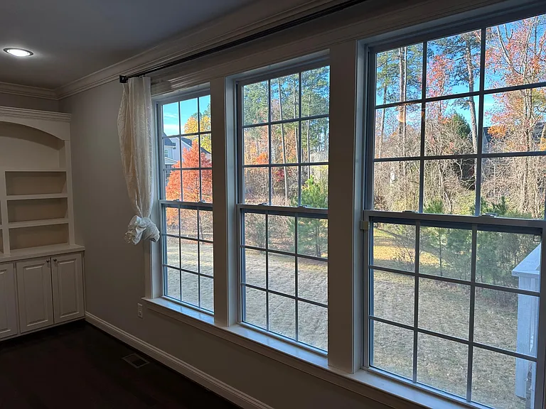 window view outside from family room