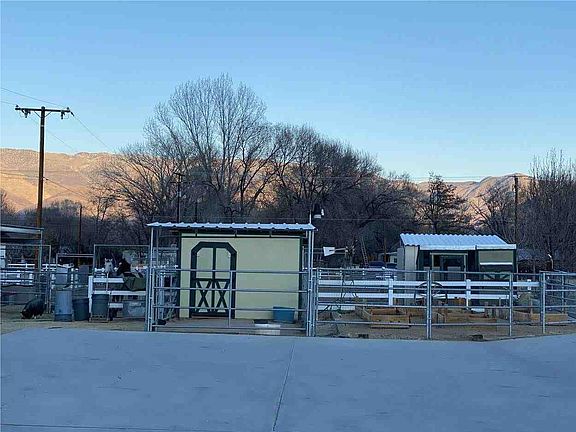 Corrals from front of house