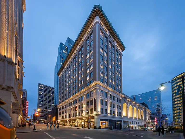 The exterior of Midland Lofts