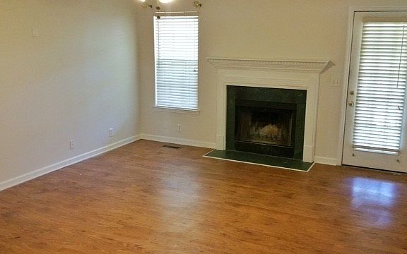 Living room with fireplace