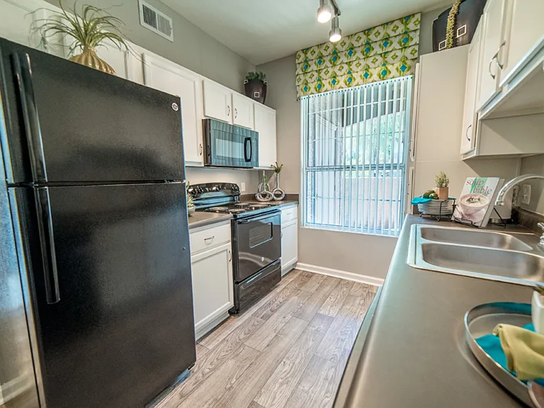 Standard Kitchen, Black Appliances