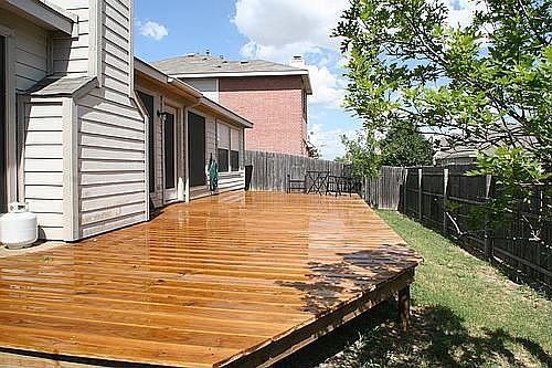 Gigantic Newer Deck ready for those afternoon get togethers
