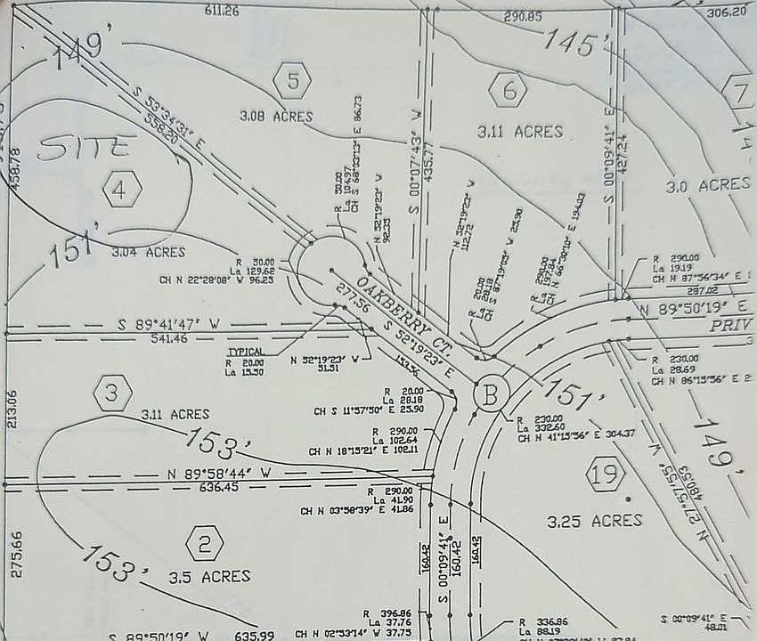 Pie shaped 3 ac. lot, site 4