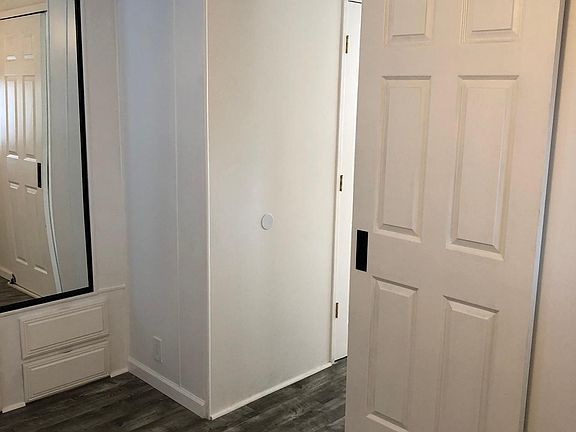 View from the bedroom towards the door.